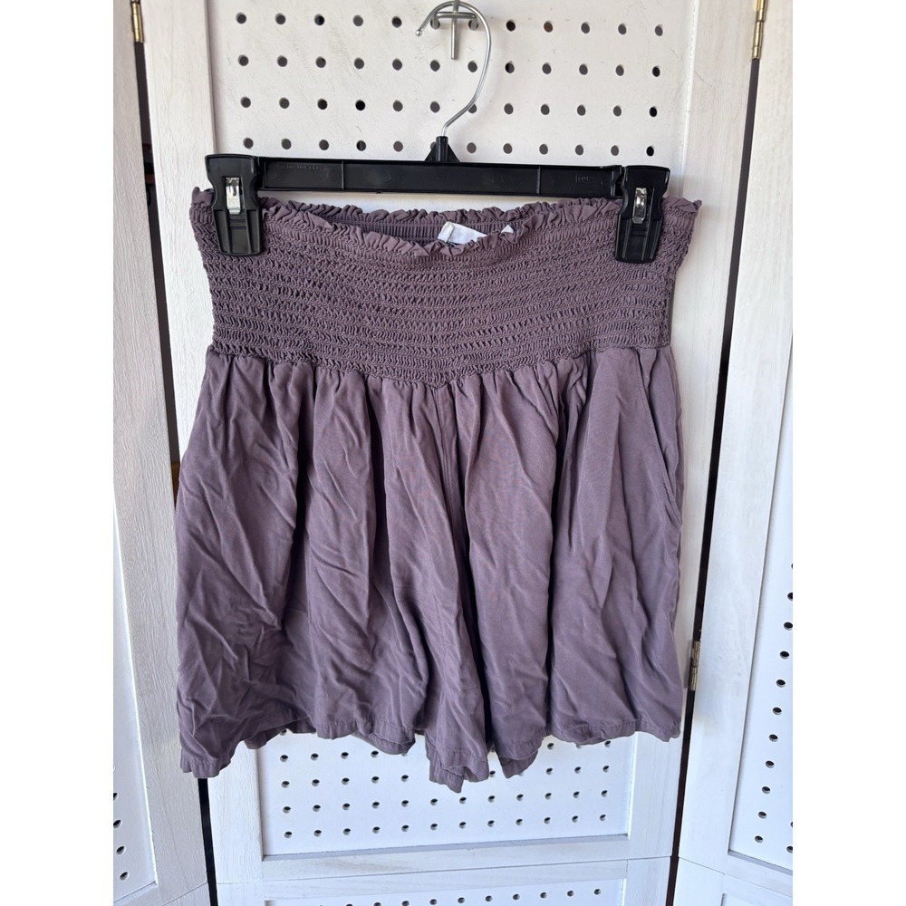 Carve Designs Leah Shorts Women's Small‎ Purple Smocked Rayon